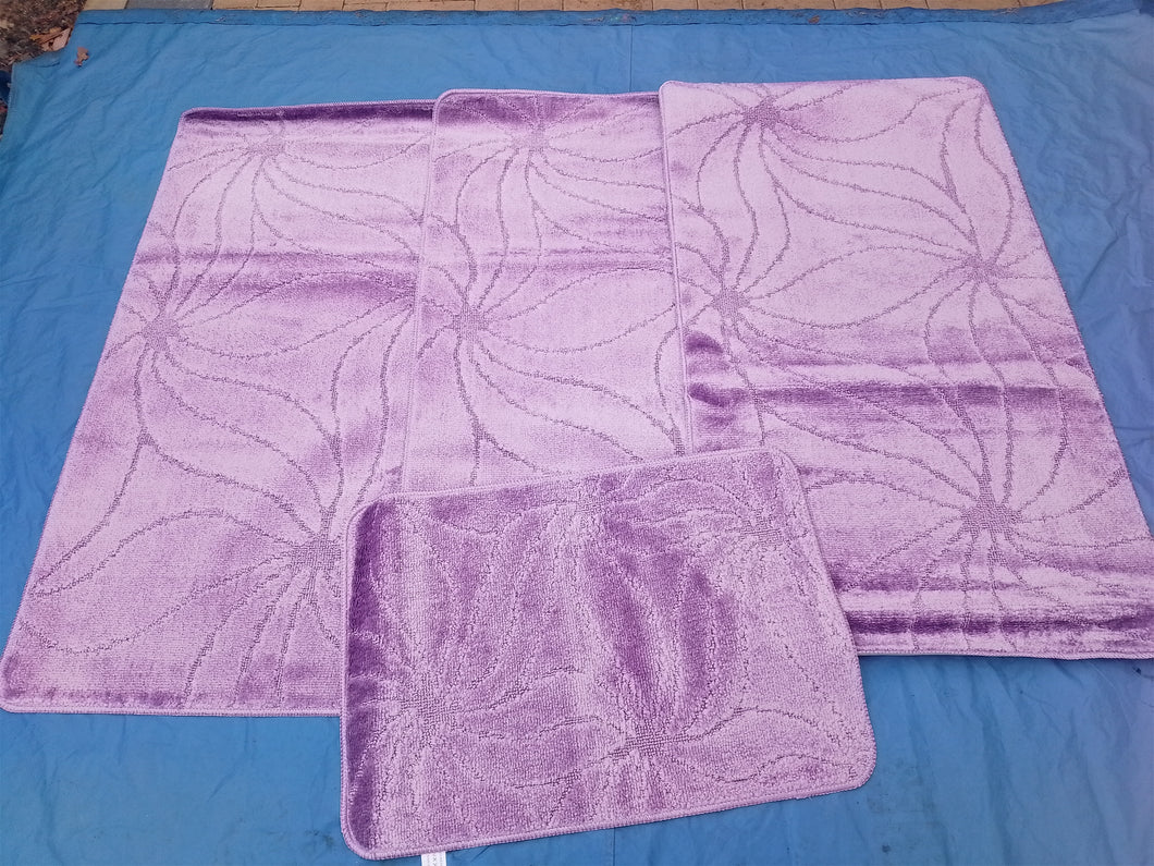 Purple Rug Set