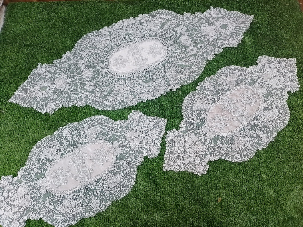 3 pc lace set - Grey