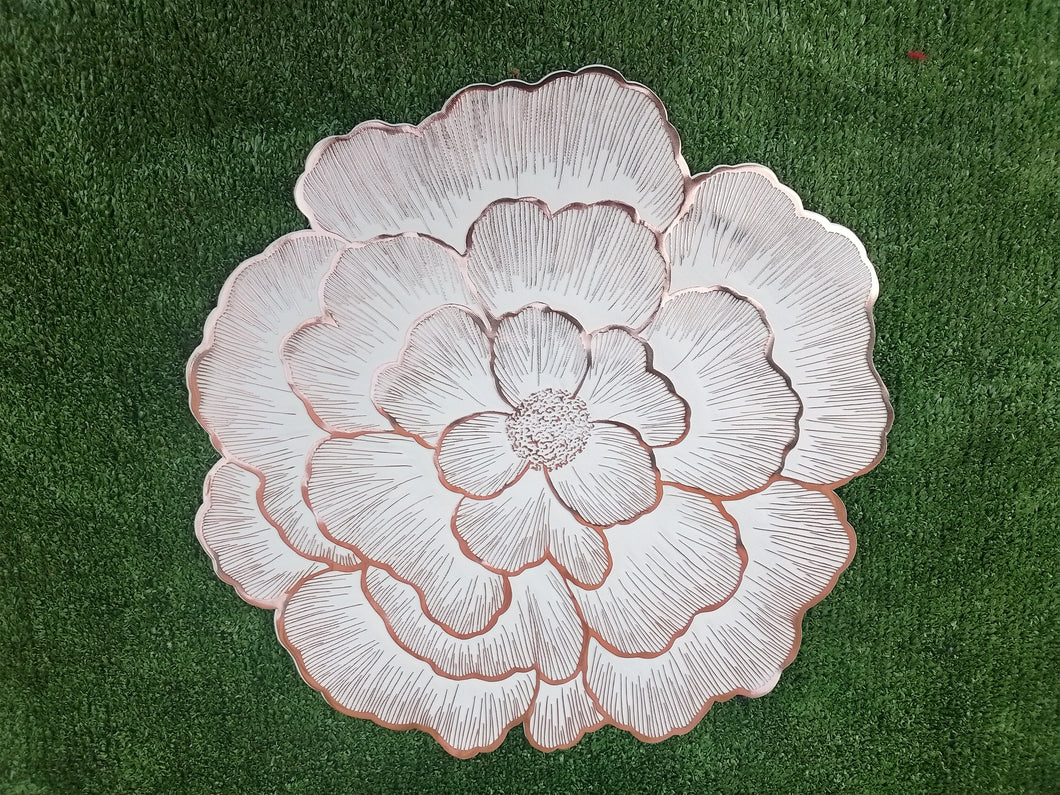 Bronze And White Placemats x4