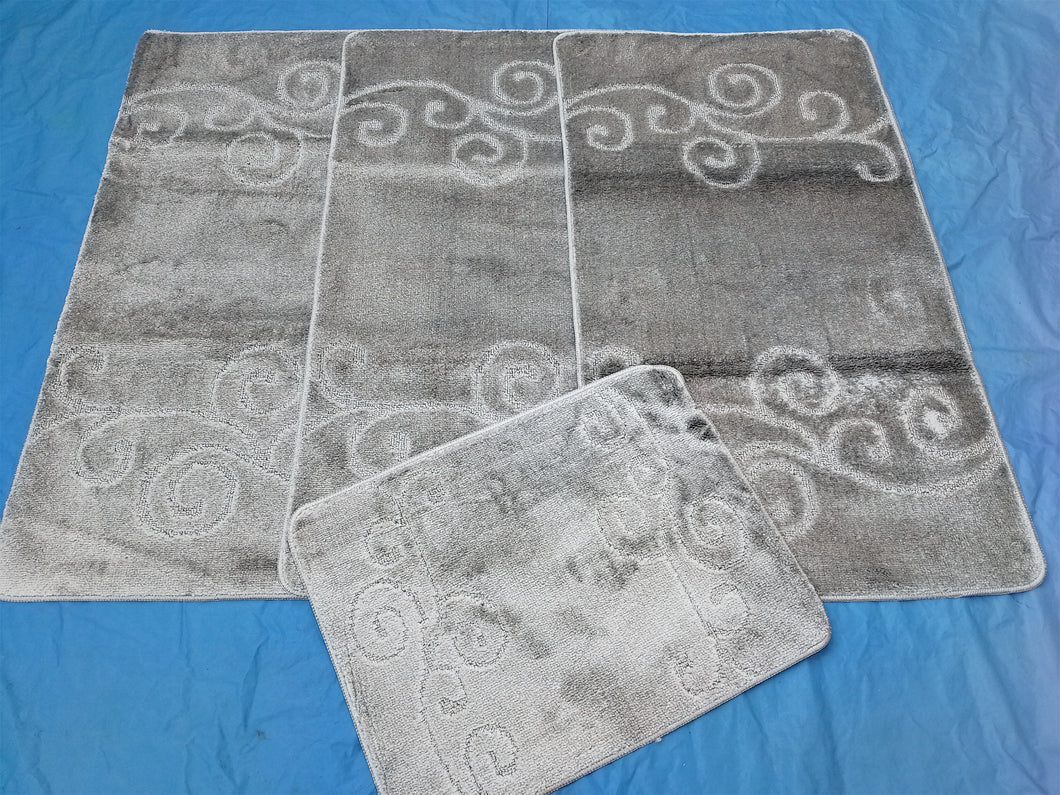 Silver Scroll Design Rugs