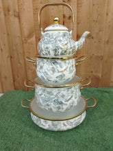 Load image into Gallery viewer, Pot Set and kettle - Grey
