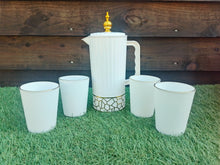 Load image into Gallery viewer, White and Gold Jug Set
