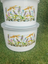 Load image into Gallery viewer, 5 Piece enamel storage Pots
