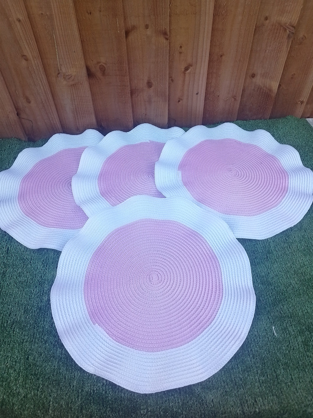 Pink &White Dubai Placemats X4