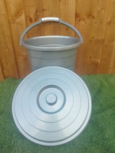 Load image into Gallery viewer, Grey Bucket With Lid 15 LTRs
