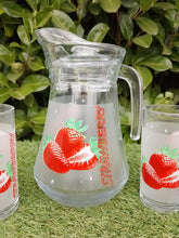 Load image into Gallery viewer, 7 piece Glass Jug Set - Strawberry
