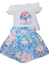 Load image into Gallery viewer, Shorts And T Shirt Set In Blue
