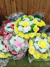 Load image into Gallery viewer, Wreaths / sprays - pink blue yellow red
